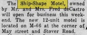 Ship Shape Motel - May 1953 Opening Article (newer photo)